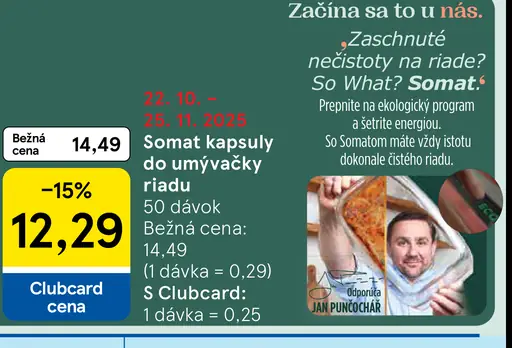 Somat kapsuly do umývačky riadu