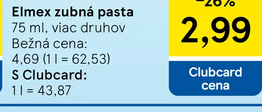 Elmex zubná pasta