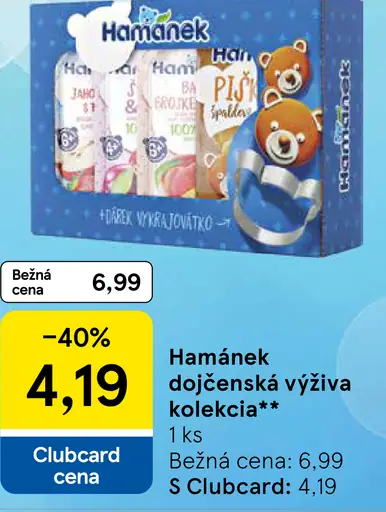 Hamánek dojčenská výživa kolekcia