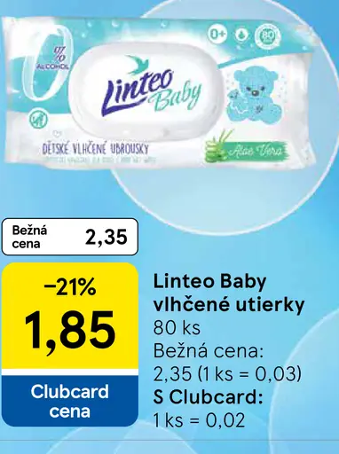 Linteo Baby vlhčené utierky