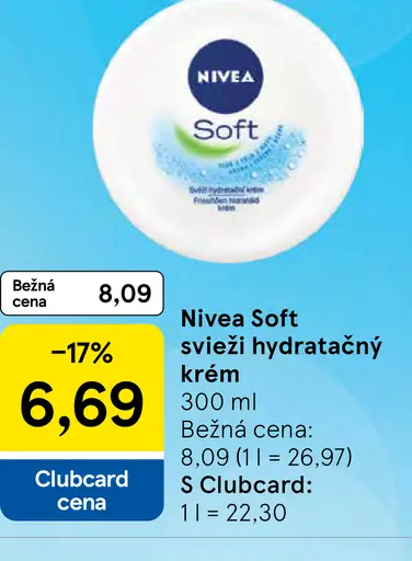 Nivea Soft svieži hydratačný krém