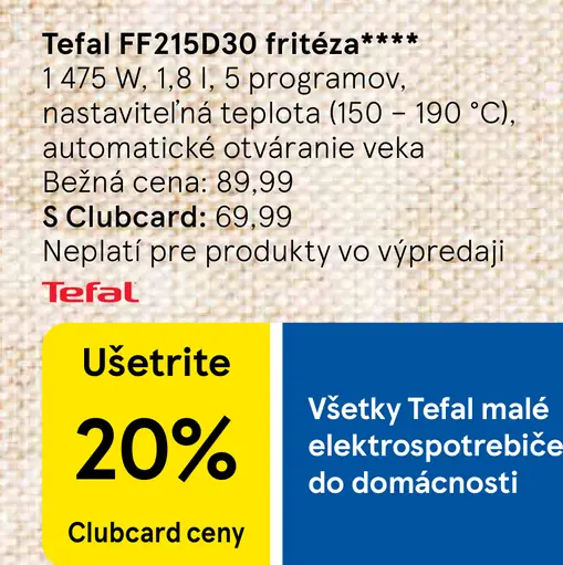Tefal FF215D30 fritéza