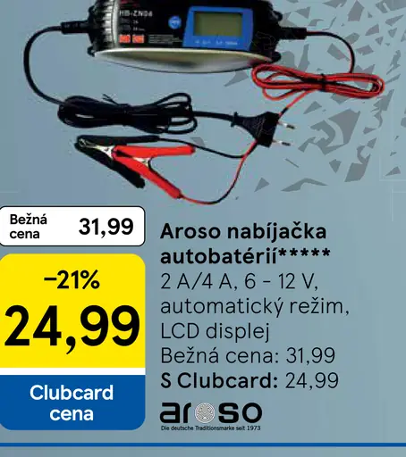 Aroso nabíjačka autobatérií