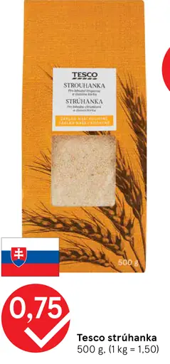 Tesco strúhanka