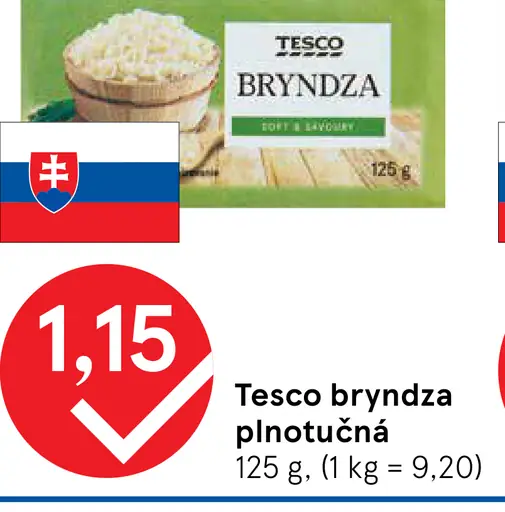 Tesco bryndza plnotučná