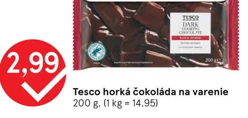 Tesco horká čokoláda na varenie