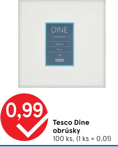 Tesco Dine obrúsky