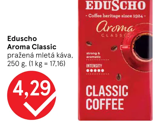 Eduscho Aroma Classic pražená mletá káva