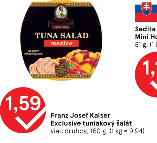 Franz Josef Kaiser Exclusive tuniakový šalát