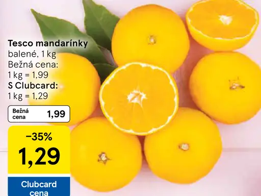 Tesco mandarínky