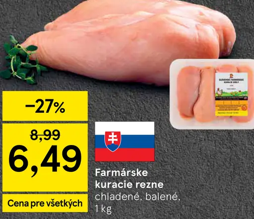 Farmárske kuracie rezne