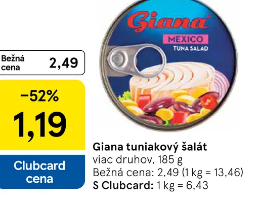 Giana tuniakový šalát