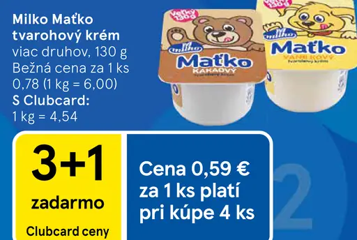 Milko Matko Tvarohový krém