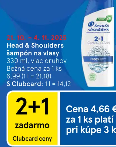 Head & Shoulders šampón na vlasy