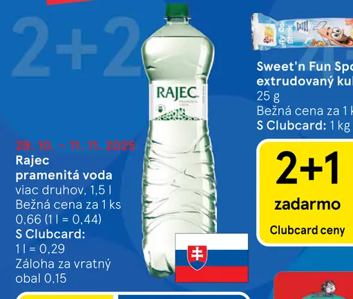 Rajec Pramenitá voda sýtená