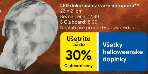 LED dekorácia v tvare netopiera