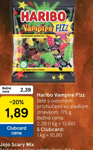 Haribo Vampire Fizz želé