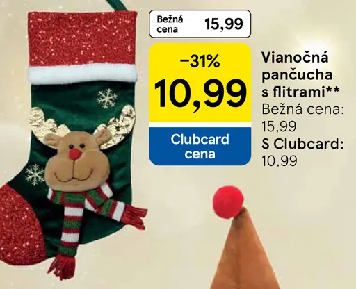 Vianočná pančucha s fúzmi