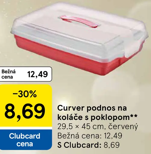 Curver Podnos na koláče s poklopom