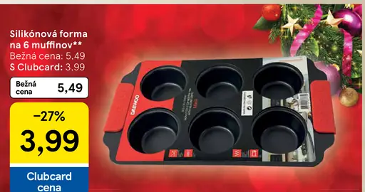 Silikónová forma na 6 muffinov