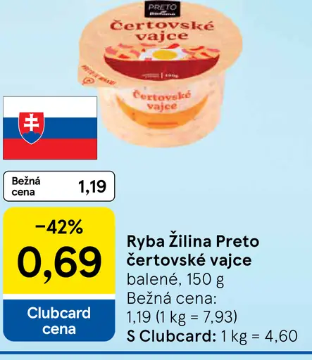 Ryba Žilina Preto čertovské vajce