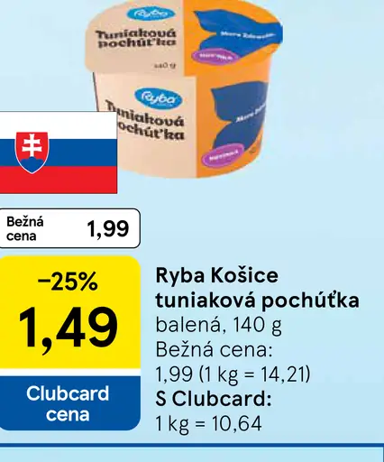 Ryba Košice Tuniaková pochúťka