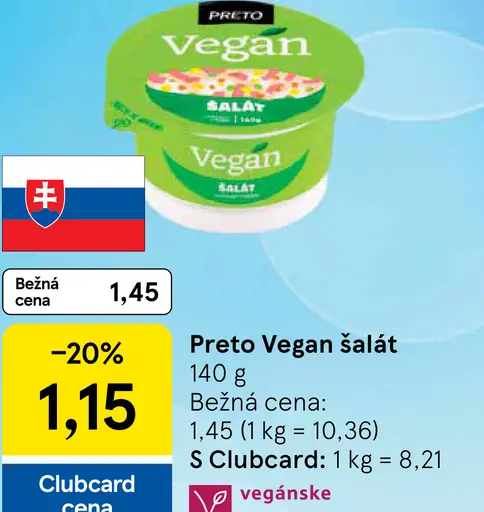 Preto šalát lahôdkový vegan