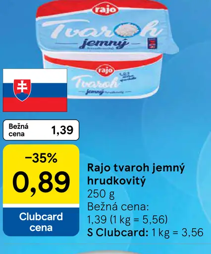 Rajo Tvaroh jemný hrudkovitý
