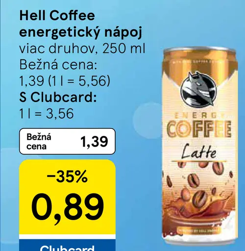Hell Coffee energetický nápoj