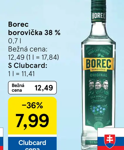 Borec borovička 38 %