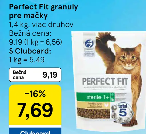 Perfect Fit granuly pre mačky