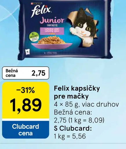 Felix kapsičky pre mačky