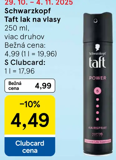 Schwarzkopf Taft lak na vlasy