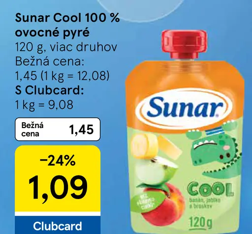 Sunar Cool 100 % ovocné pyré