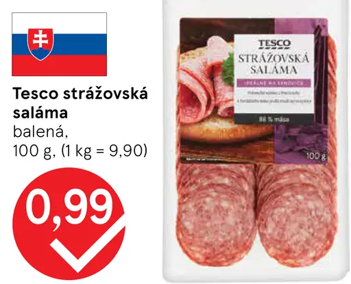 Tesco strážovská saláma