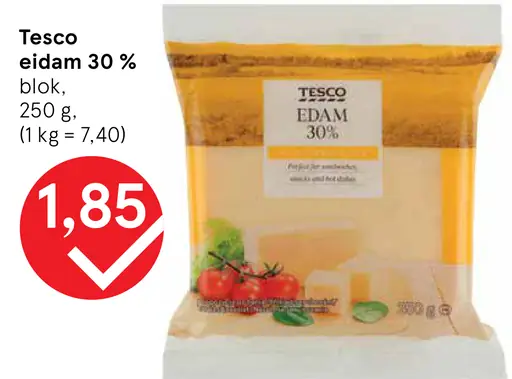 Tesco eidam plátky 30 %