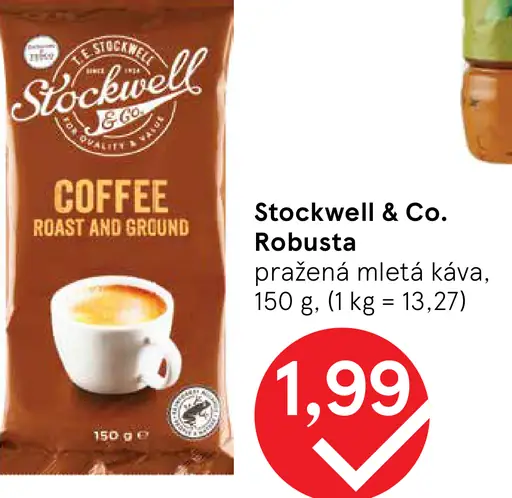 Stockwell & Co. Robusta pražená mletá káva