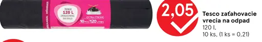 Tesco zaťahovacie vrecia na odpad