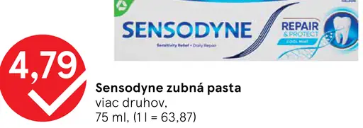 Sensodyne zubná pasta