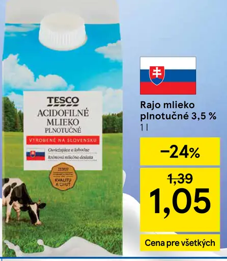 Rajo mlieko plnotučné