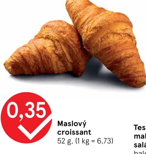 Maslový croissant
