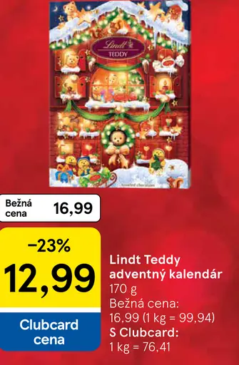 Lindt Teddy adventný kalendár