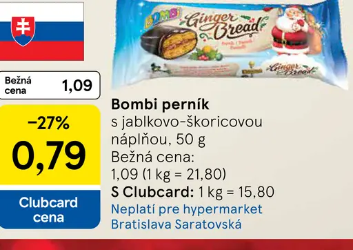 Bombi pernik s jablkovo-škoricovou náplňou