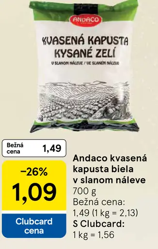 Andaco kvasená kapusta biela