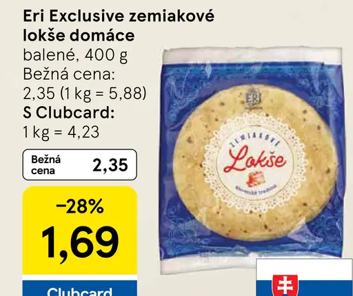 ERI Exclusive Zemiakové lokše domáce