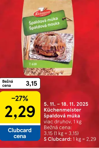 Küchenmeister Špaldová múka