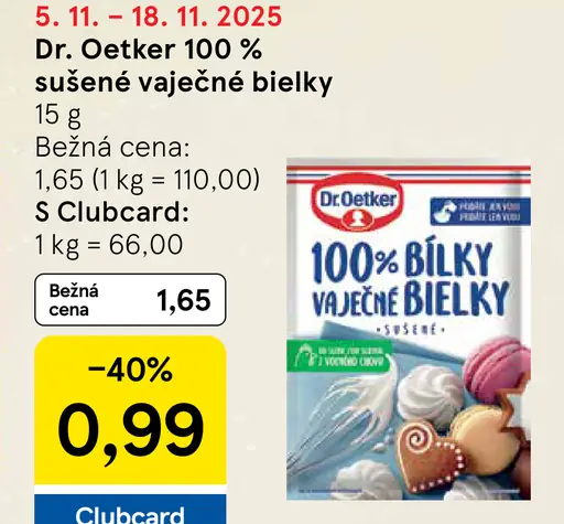 Dr. Oetker 100% sušené vaječné bielky