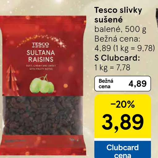 Tesco slivky sušené