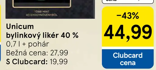 Unicum bylinkový likér