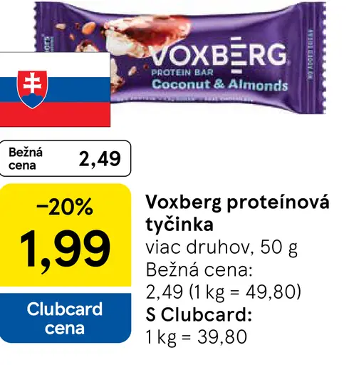 Voxberg proteínová tyčinka